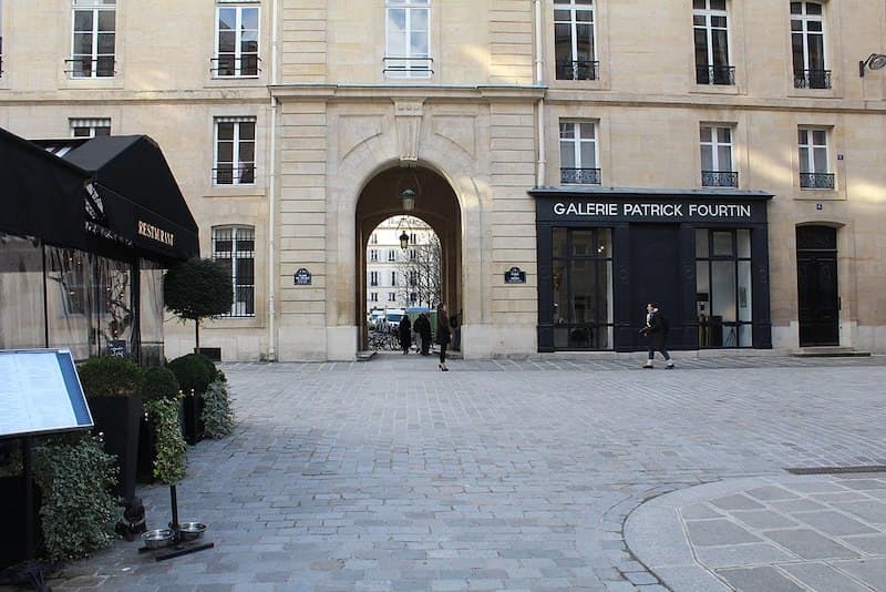 Exterior view of Place de Valois in Paris.