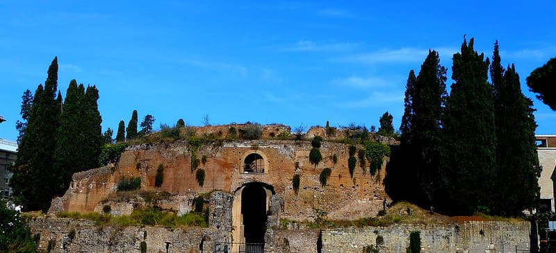 Exterior of Mausoleum of Augustus in Rome