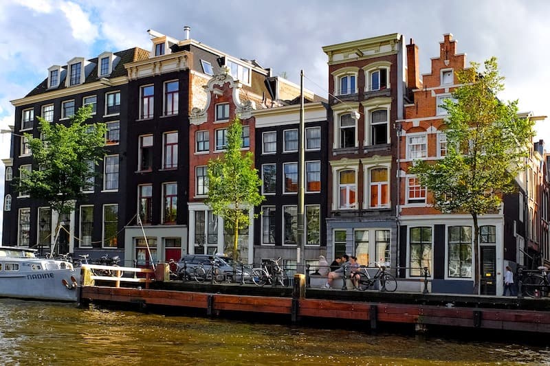 Canal houses in Amsterdam, the Netherlands
