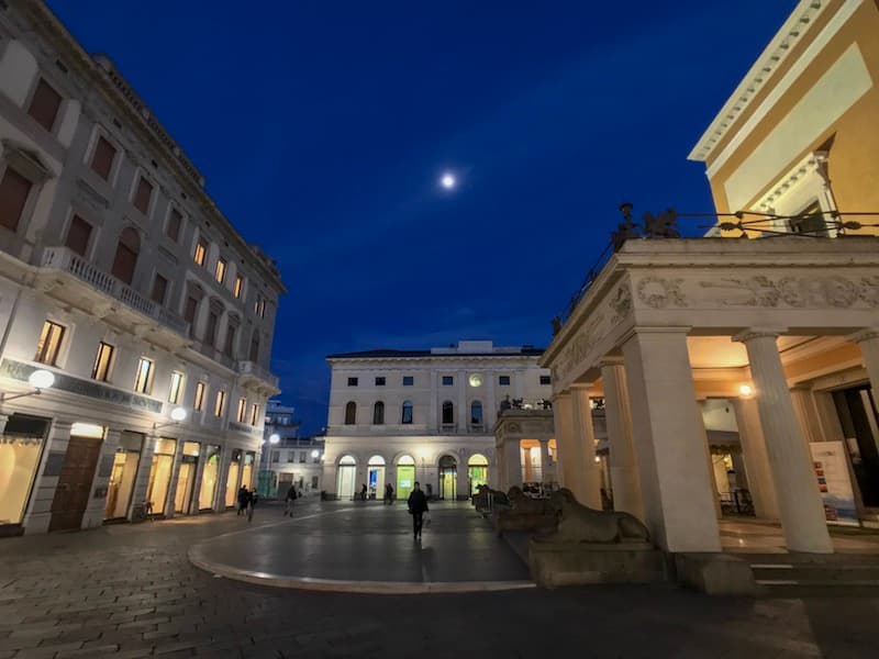 Evening in Padua near the famous Caffe Pedrocchi
