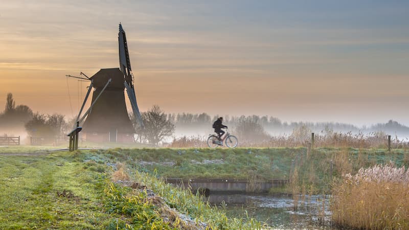 Cyclists on the Netherland's Holland Junction Network.