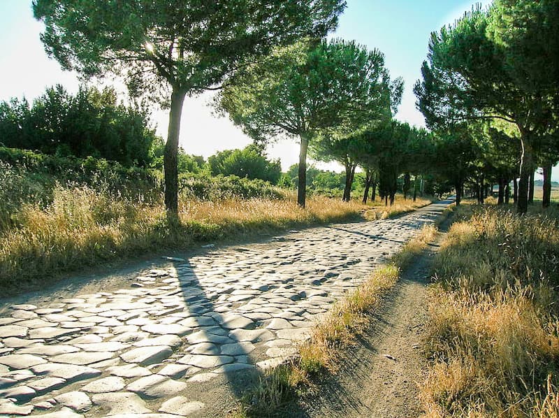 Ancient Appian Way in Rome