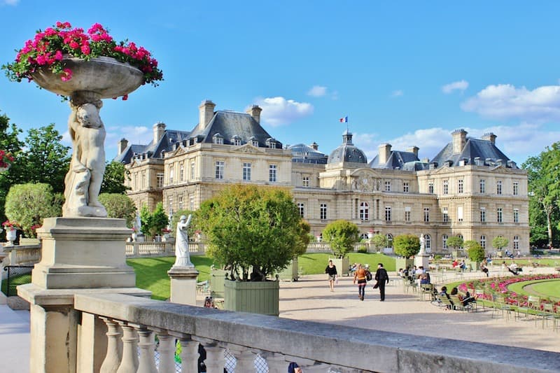 Luxembourg Palace at Jardin du Luxembourg in Paris